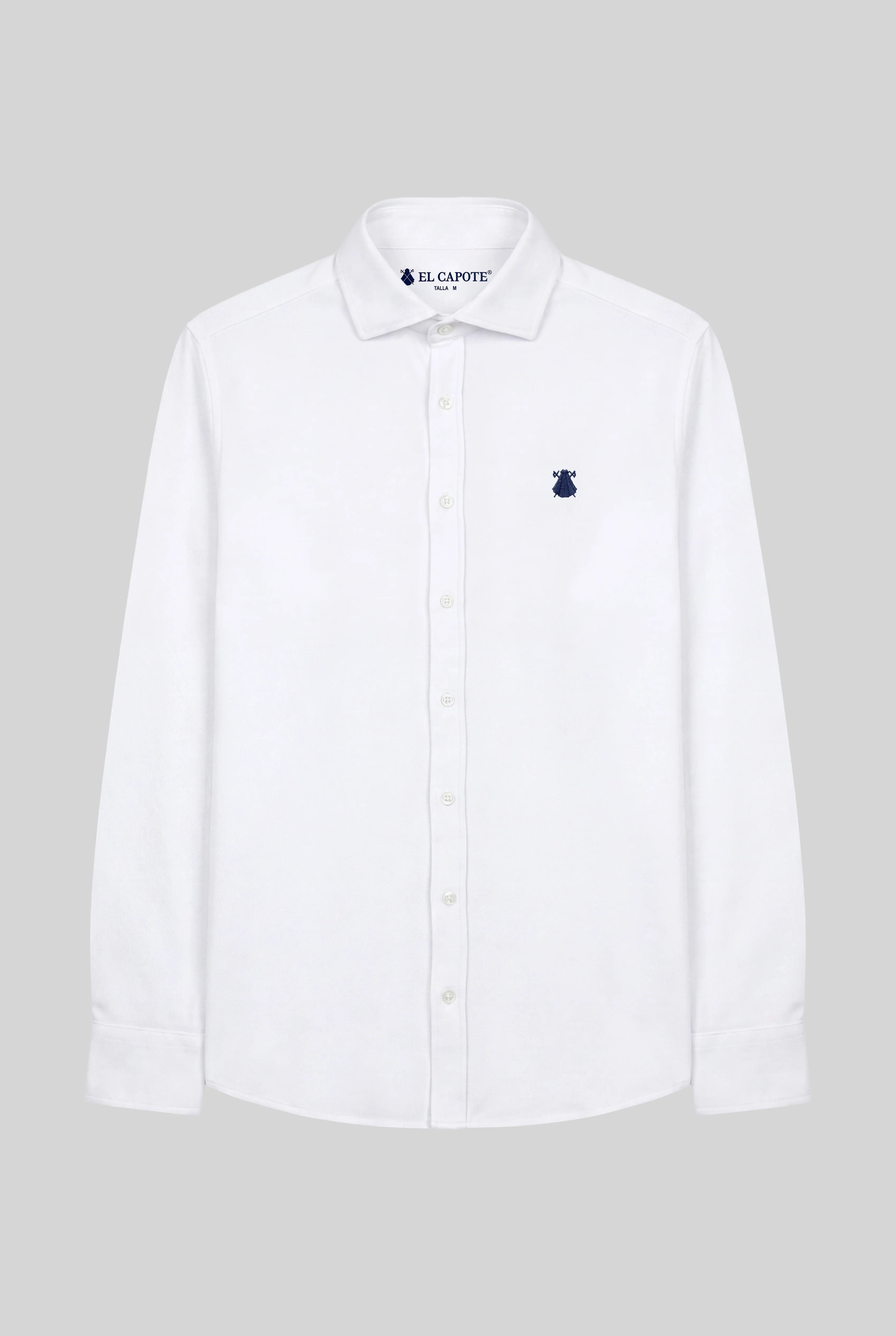 Camisa Blanca Piqué Hombre - Image 4