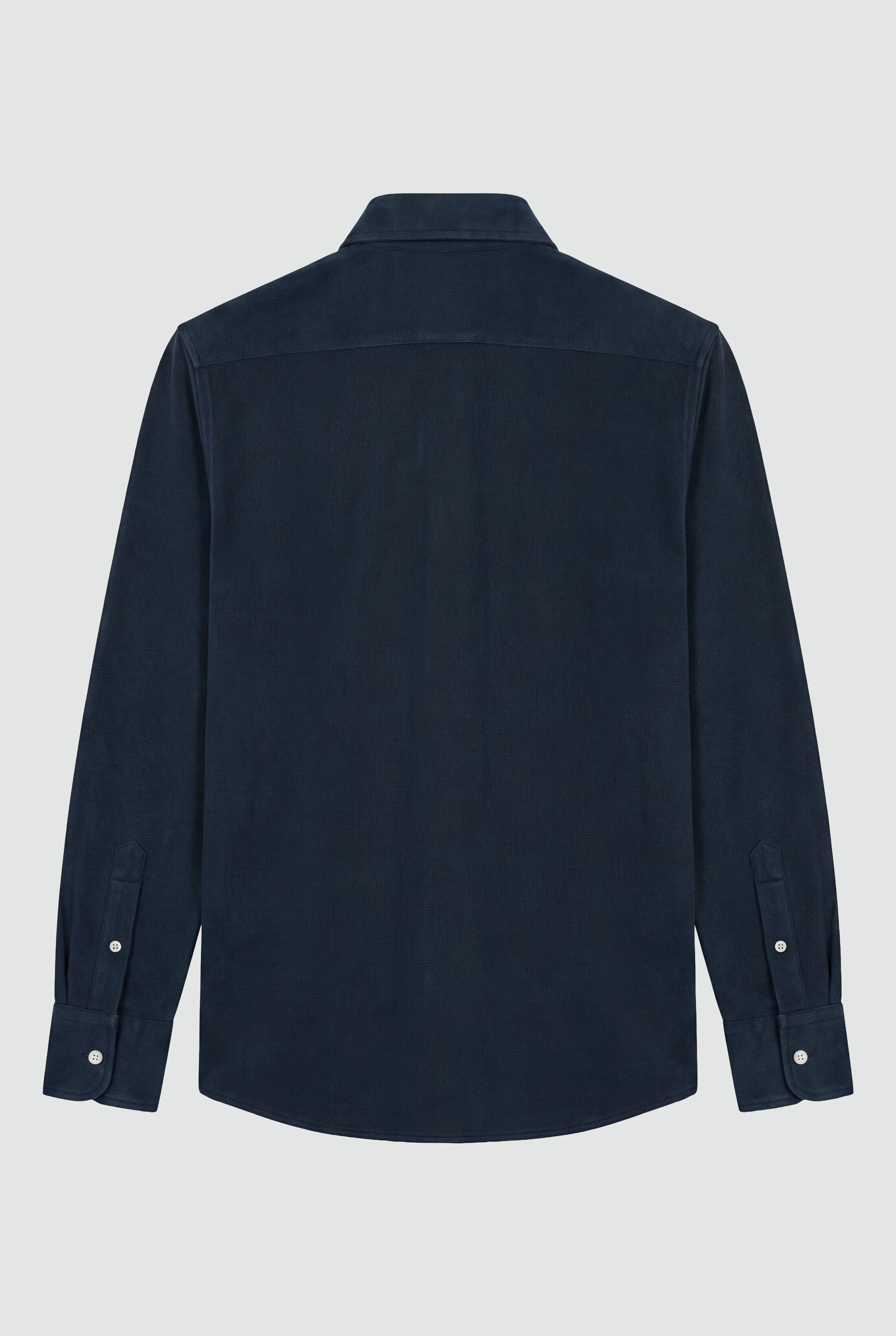 Camisa Piqué Azul Marino Hombre - Image 4