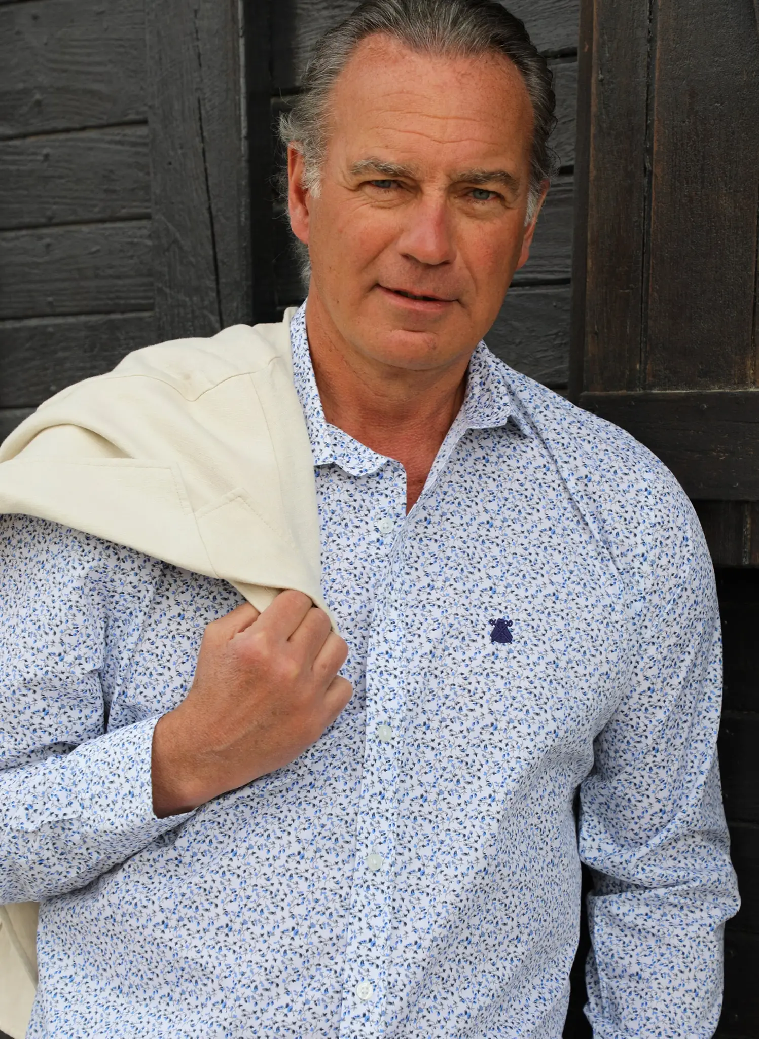 Camisa Estampada Florecitas Hombre