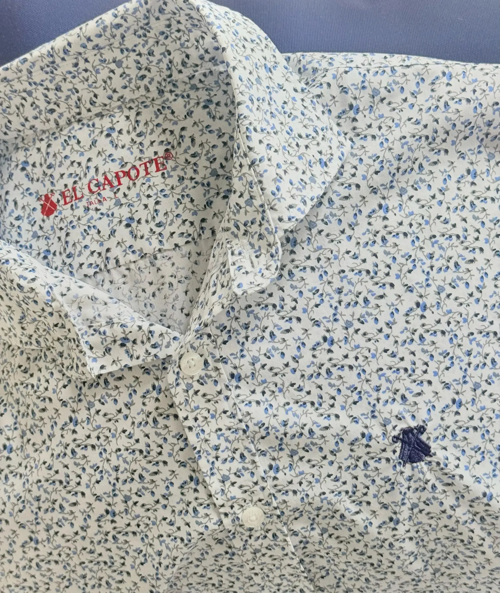 Camisa Estampada Florecitas Hombre - Image 3