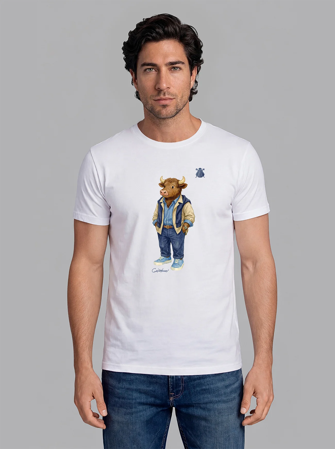 Camiseta Blanca Personalizable Hombre - Image 24