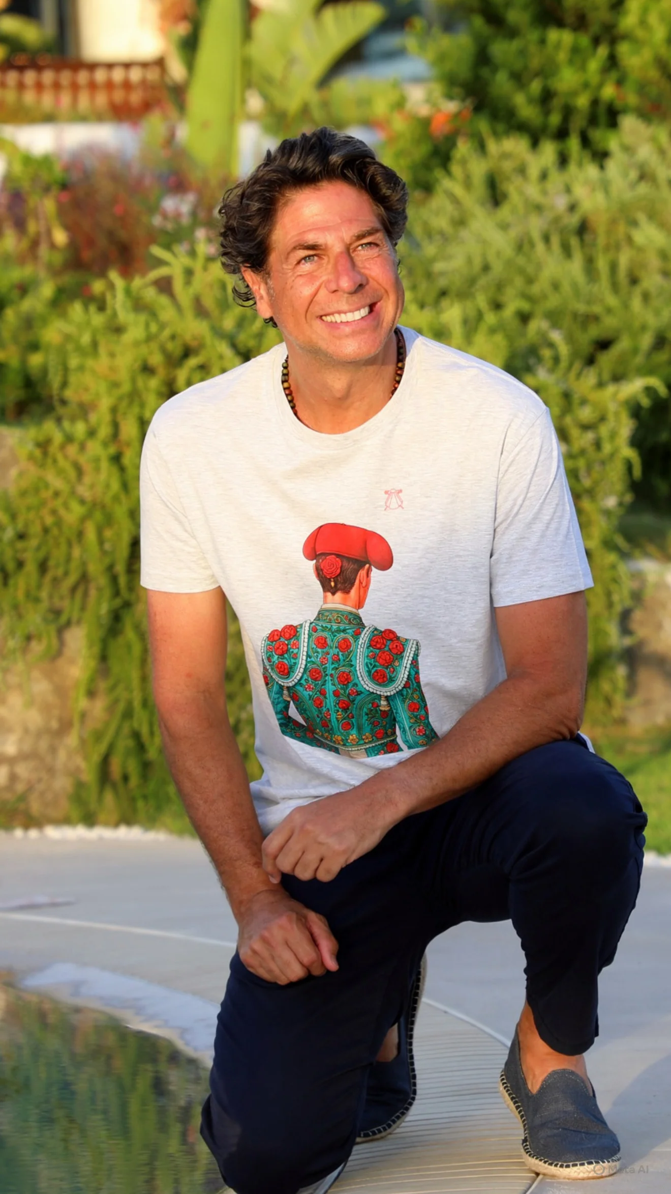 Camiseta Personalizable Gris Torero Espaldas Color Hombre - Image 2