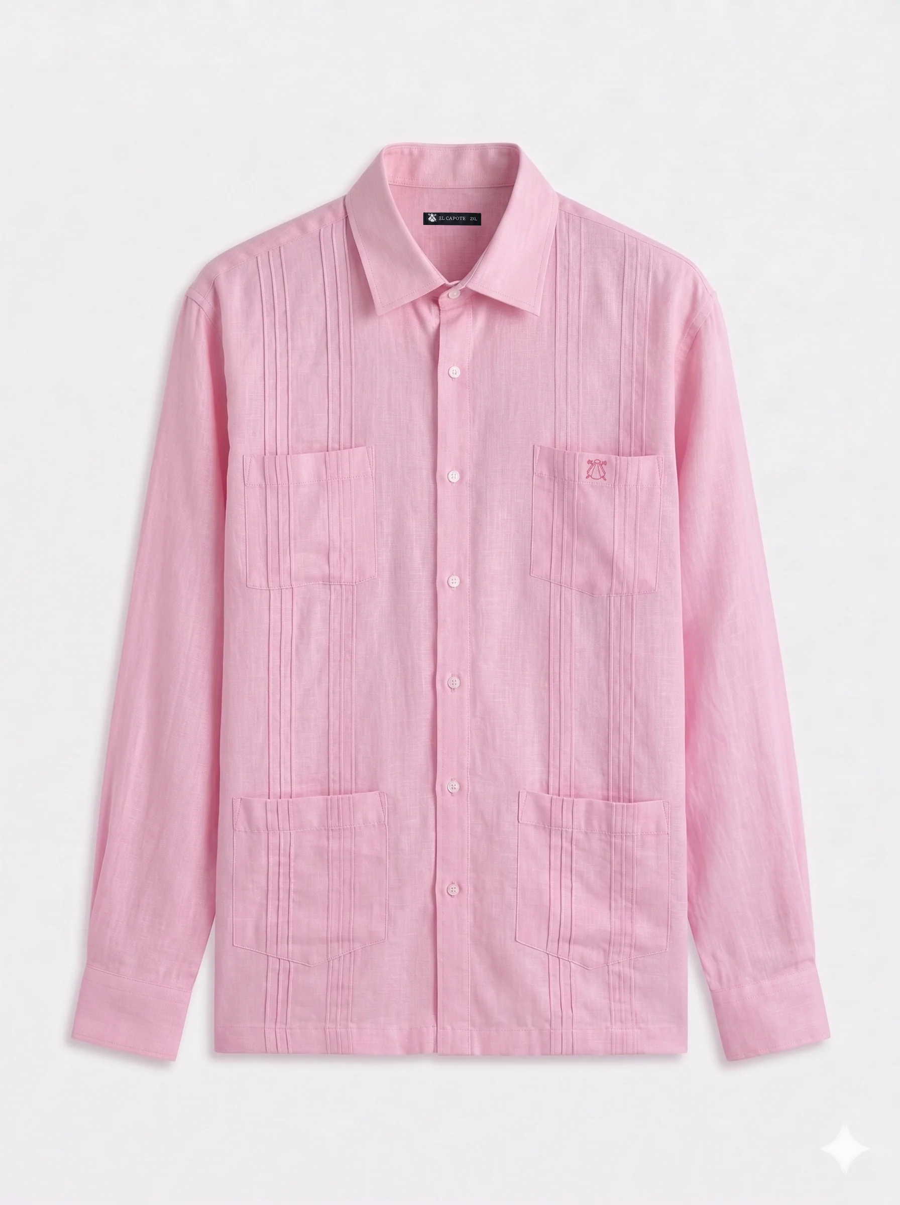 Guayabera Rosa Palo Hombre - Image 5