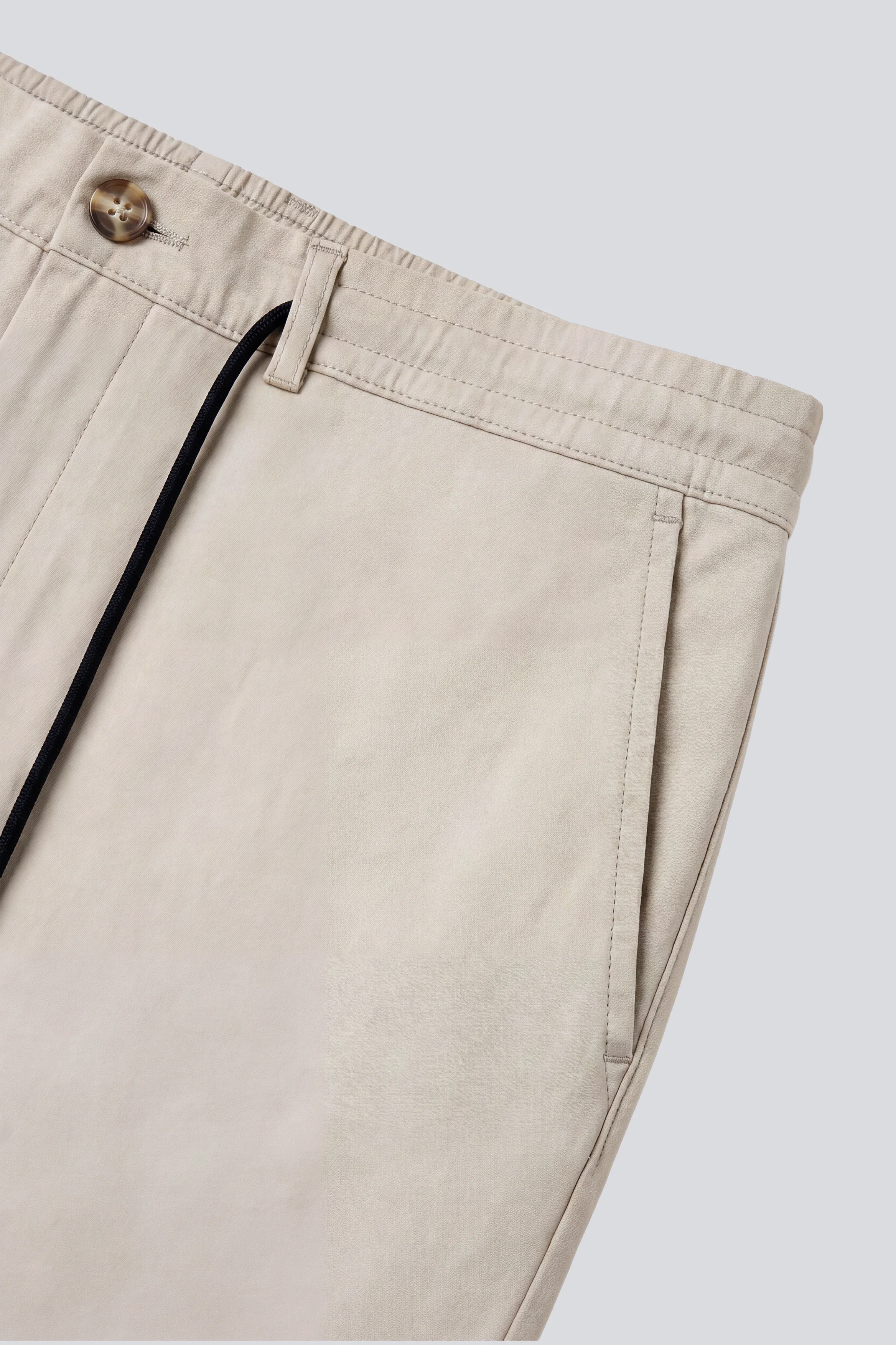Pantalón Jogger Fino Beige Hombre - Image 7
