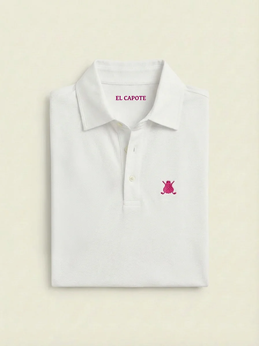 Polo Blanco Tejido Técnico Hombre - Image 4