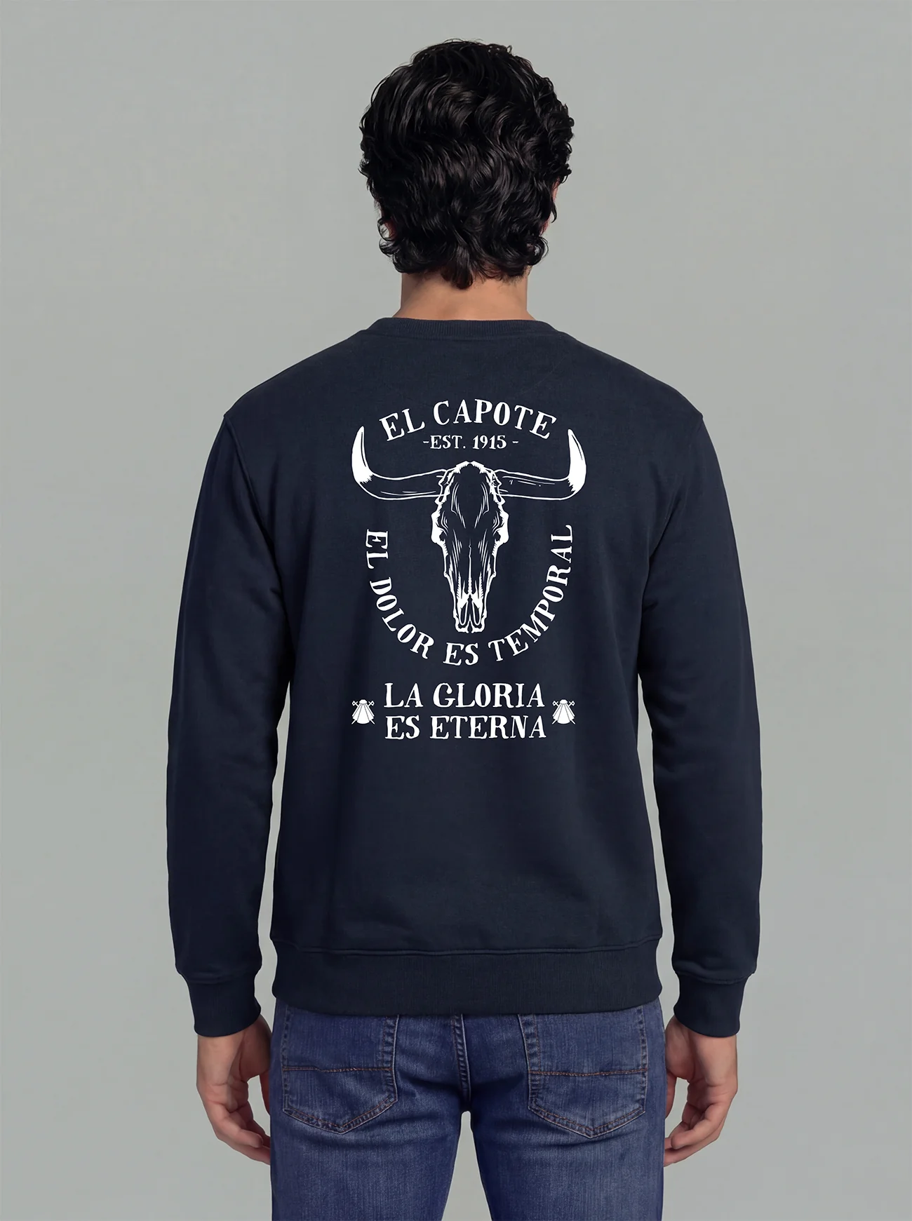 Sudadera Azul Marino Personalizable Hombre - Image 2