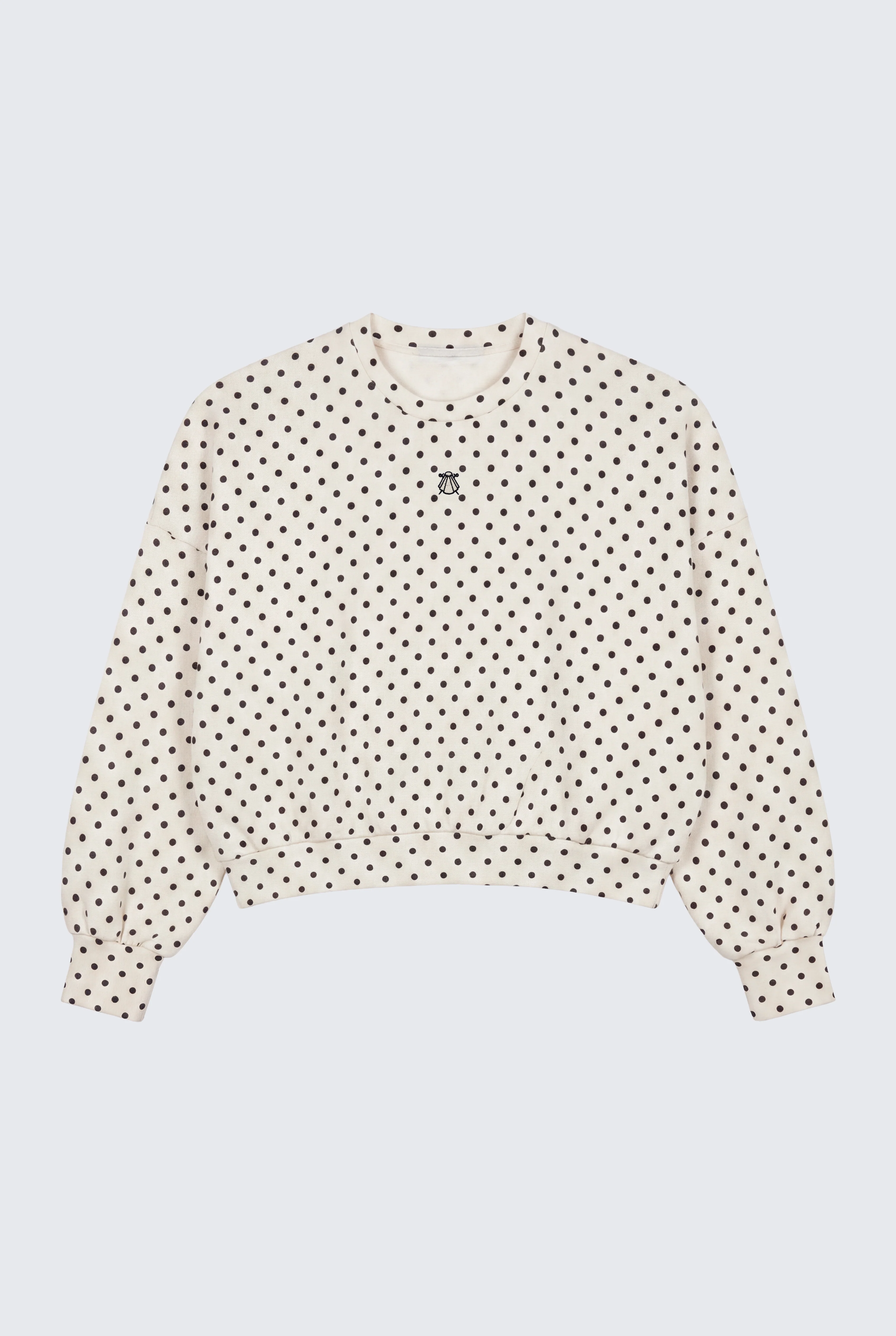 Sudadera Beige Lunares Negros Mujer - Image 6